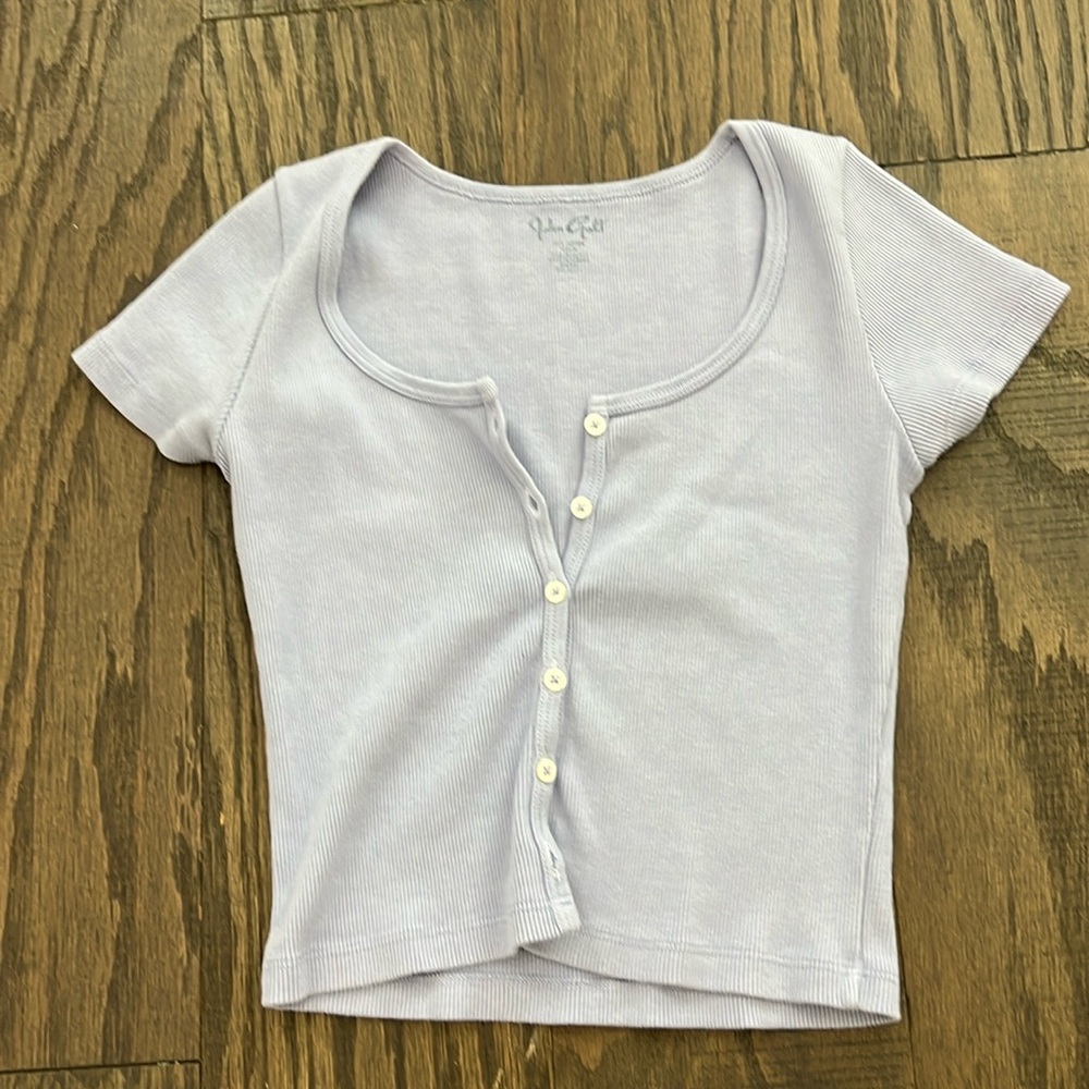 Light purple john galt t shirt